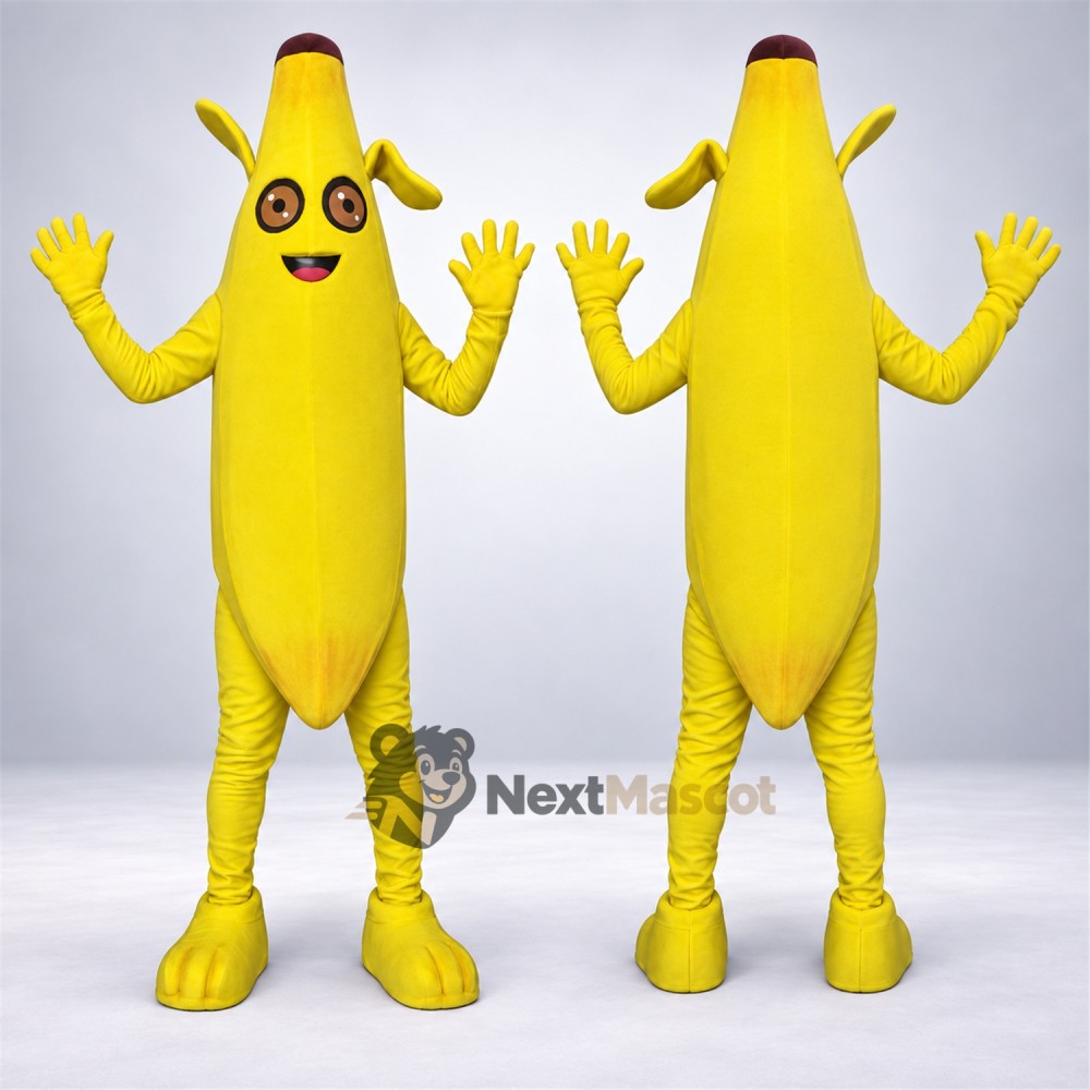 Banana Mascot Costume - Yellow Arms and Legs for Food Festivals