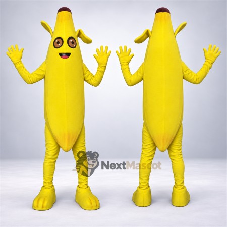 Banana Mascot Costume - Yellow Arms and Legs for Food Festivals