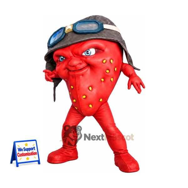 Strawberry Mascot Costume - Goggles