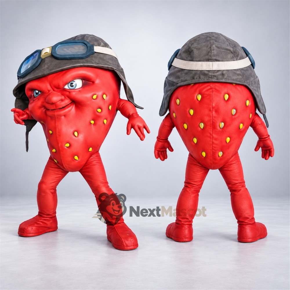 Strawberry Mascot Costume - Goggles Strawberry Mascot Costume - Goggles