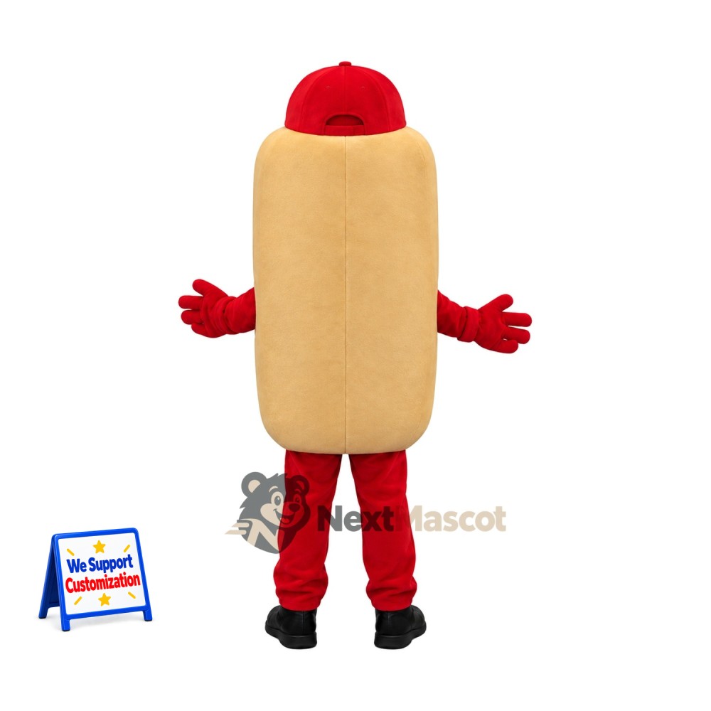 Hot Dog Mascot Costume - Red Cap and Black Shoes Hot Dog Mascot Costume - Red Cap and Black Shoes