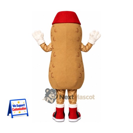Peanut Mascot Costume - Red Cap Peanut Mascot Costume - Red Cap