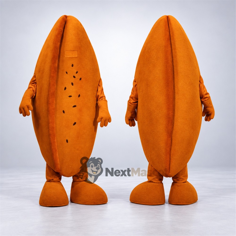 Papaya Half Mascot Costume Papaya Half Mascot Costume
