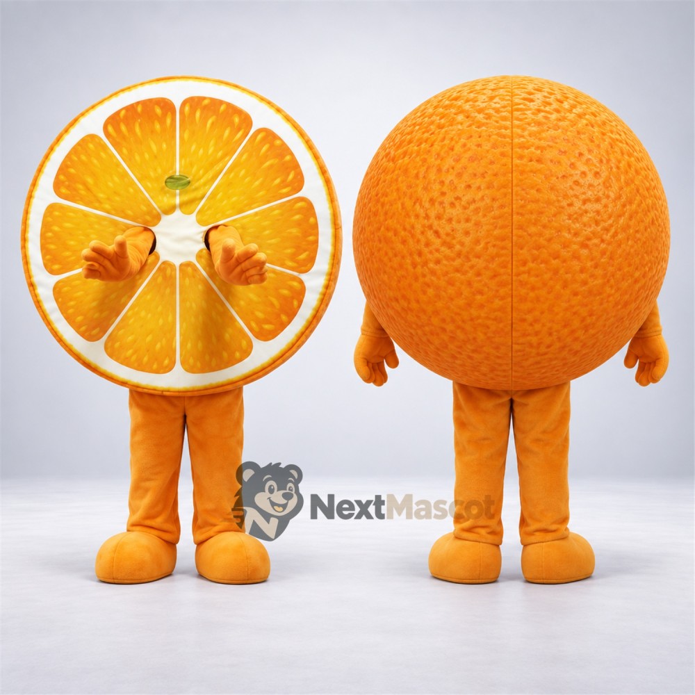 Orange Slice Mascot Costume - Orange Arms and Legs Orange Slice Mascot Costume - Orange Arms and Legs