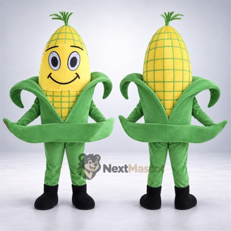 Corn Mascot Costume - Curved Green Leaves