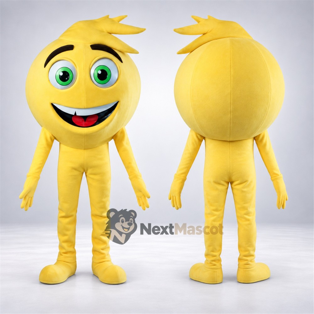 Smiley Character Mascot Costume - Yellow Smiley Character Mascot Costume - Yellow