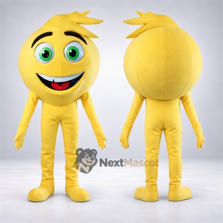 Smiley Character Mascot Costume - Yellow Smiley Character Mascot Costume - Yellow