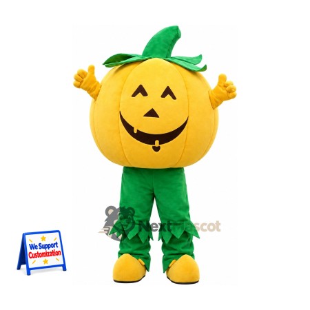 Jack O Lantern Mascot Costume - Green Leaf Pants for Festivals Jack O Lantern Mascot Costume - Green Leaf Pants for Festivals