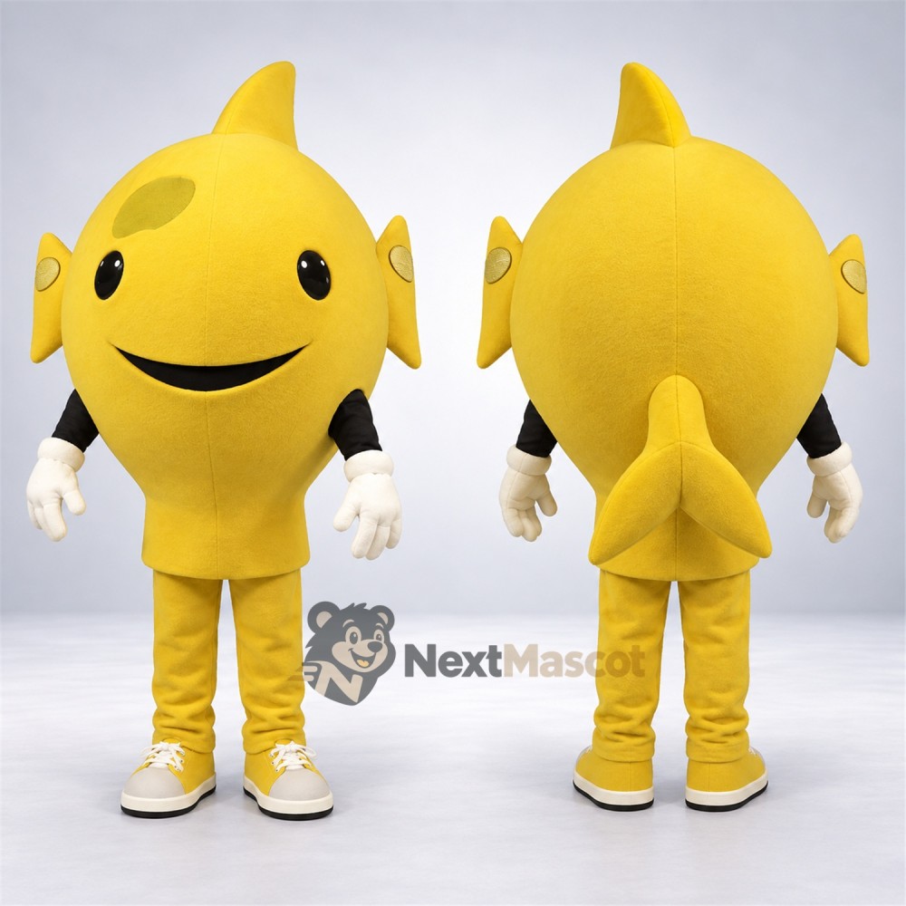 Fish Mascot Costume - Yellow for School Events Fish Mascot Costume - Yellow for School Events