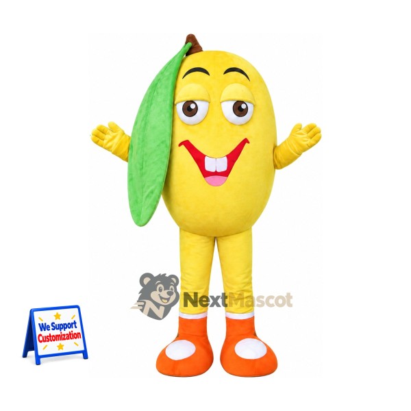 Mango Mascot Costume - Orange Sneakers