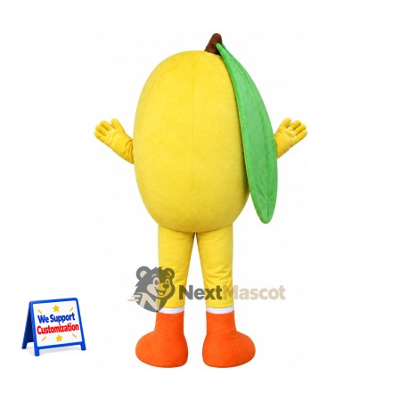 Mango Mascot Costume - Orange Sneakers Mango Mascot Costume - Orange Sneakers