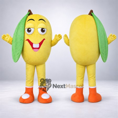 Mango Mascot Costume - Orange Sneakers Mango Mascot Costume - Orange Sneakers