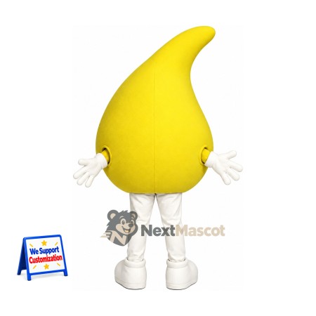 Drop Mascot Costume - Yellow for Parades Drop Mascot Costume - Yellow for Parades