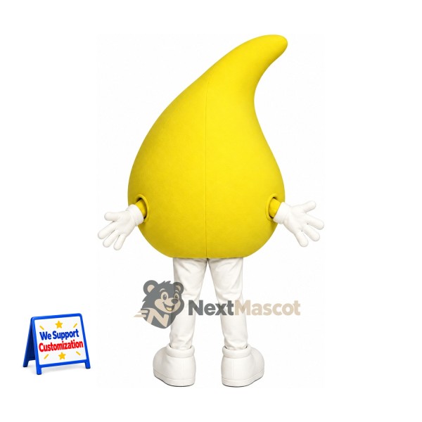 Drop Mascot Costume - Yellow for Parades