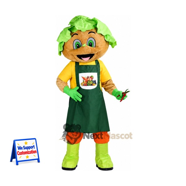 Farmer Vegetable Character Mascot Costume