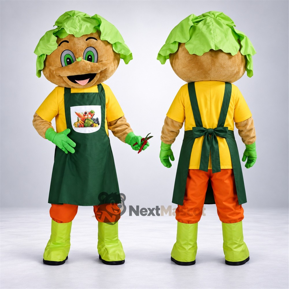 Farmer Vegetable Character Mascot Costume Farmer Vegetable Character Mascot Costume