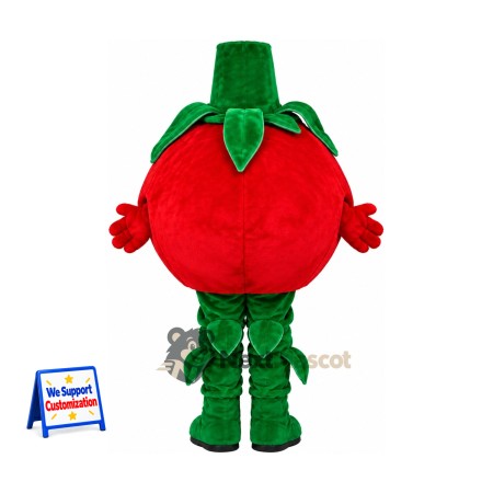 Tomato Mascot Costume - Green Leaf Legs Tomato Mascot Costume - Green Leaf Legs