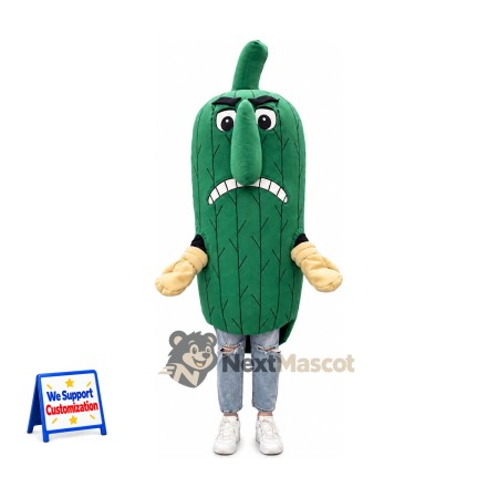 Cucumber Mascot Costume - Green Cucumber Mascot Costume - Green