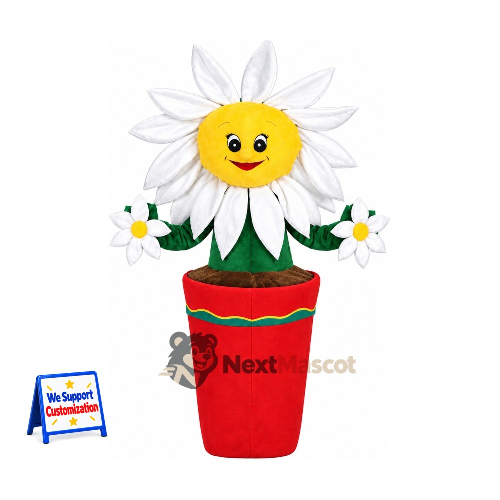 Potted Daisy Mascot Costume