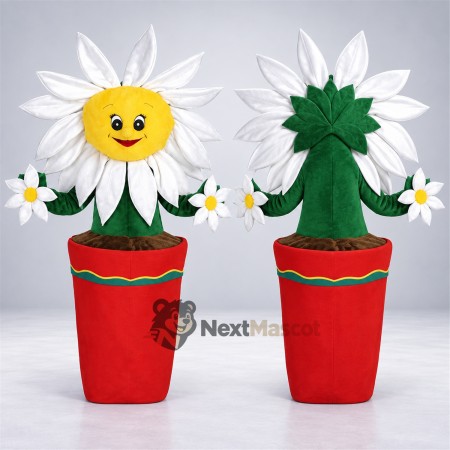 Potted Daisy Mascot Costume