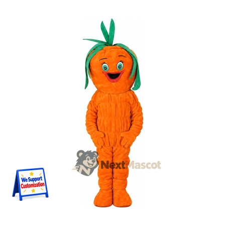 Carrot Mascot Costume - Textured Body for Food Festivals Carrot Mascot Costume - Textured Body for Food Festivals