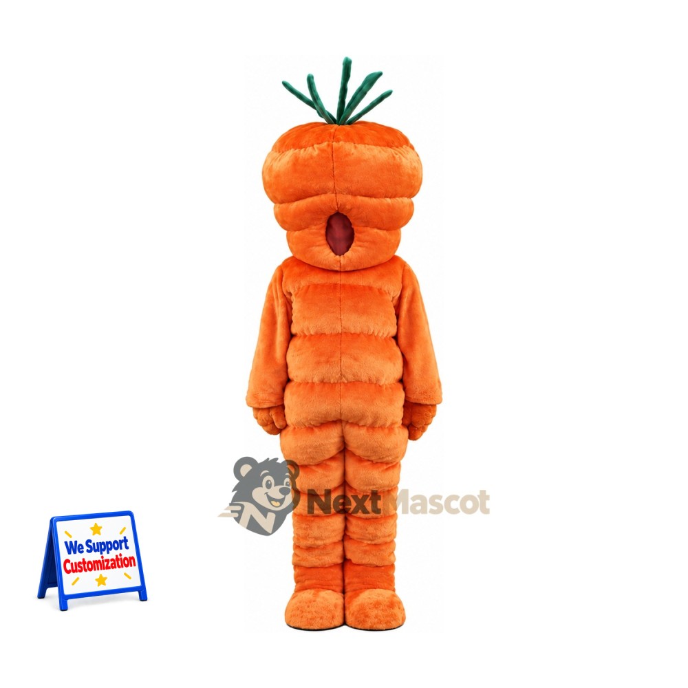 Carrot Mascot Costume - Segmented Body Carrot Mascot Costume - Segmented Body
