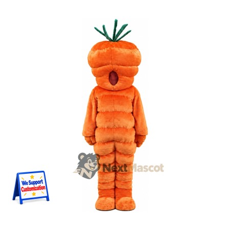 Carrot Mascot Costume - Segmented Body Carrot Mascot Costume - Segmented Body