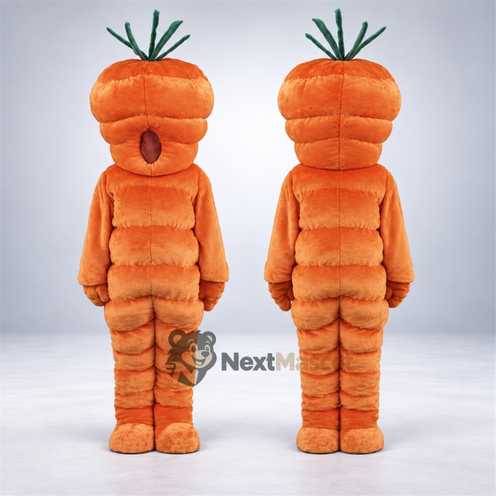 Carrot Mascot Costume - Segmented Body Carrot Mascot Costume - Segmented Body