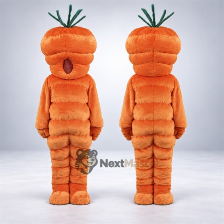 Carrot Mascot Costume - Segmented Body Carrot Mascot Costume - Segmented Body