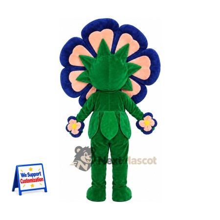 Flower Mascot Costume - Multicolor for Parades Flower Mascot Costume - Multicolor for Parades