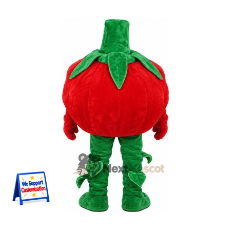 Tomato Mascot Costume - Glasses and Green Legs for Food Festivals Tomato Mascot Costume - Glasses and Green Legs for Food Festivals