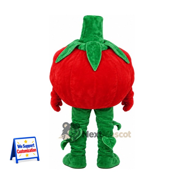 Tomato Mascot Costume - Glasses and Green Legs for Food Festivals Tomato Mascot Costume - Glasses and Green Legs for Food Festivals
