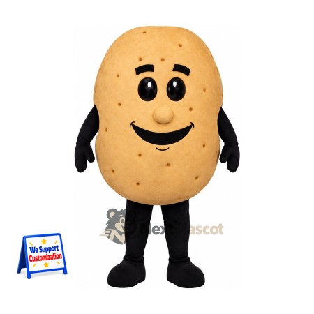 Potato Mascot Costume - Black Arms and Legs Potato Mascot Costume - Black Arms and Legs