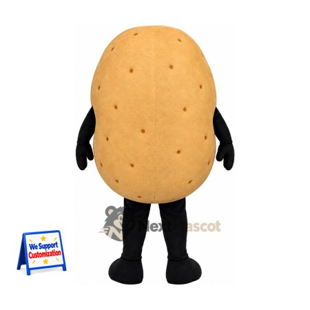 Potato Mascot Costume - Black Arms and Legs Potato Mascot Costume - Black Arms and Legs
