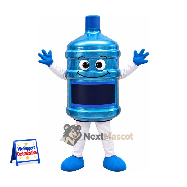 Water Bottle Mascot Costume - Blue
