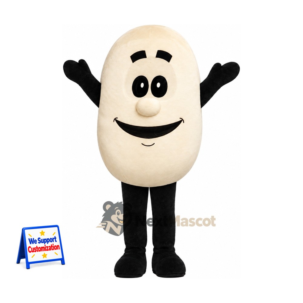 Egg Mascot Costume - Black Arms and Legs Egg Mascot Costume - Black Arms and Legs