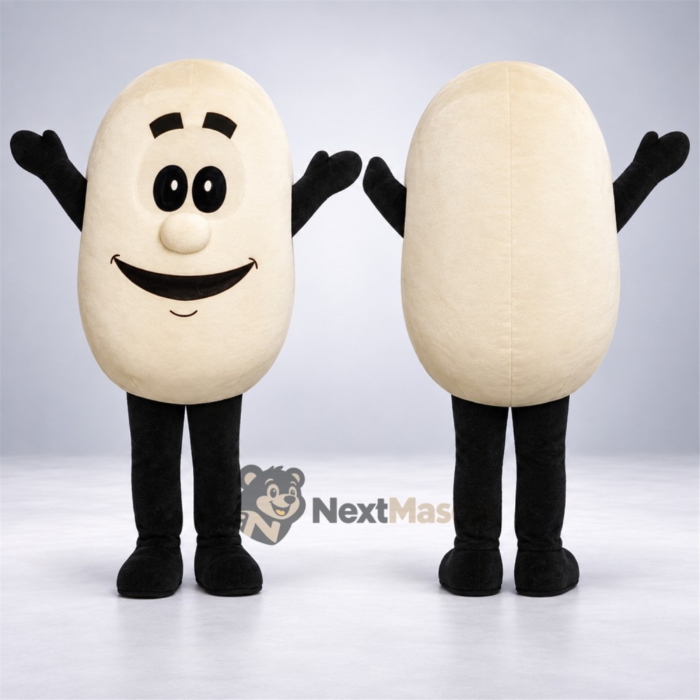 Egg Mascot Costume - Black Arms and Legs Egg Mascot Costume - Black Arms and Legs