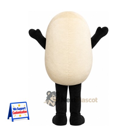 Egg Mascot Costume - Black Arms and Legs Egg Mascot Costume - Black Arms and Legs