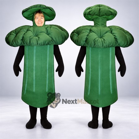 Broccoli Mascot Costume - Open Face Broccoli Mascot Costume - Open Face