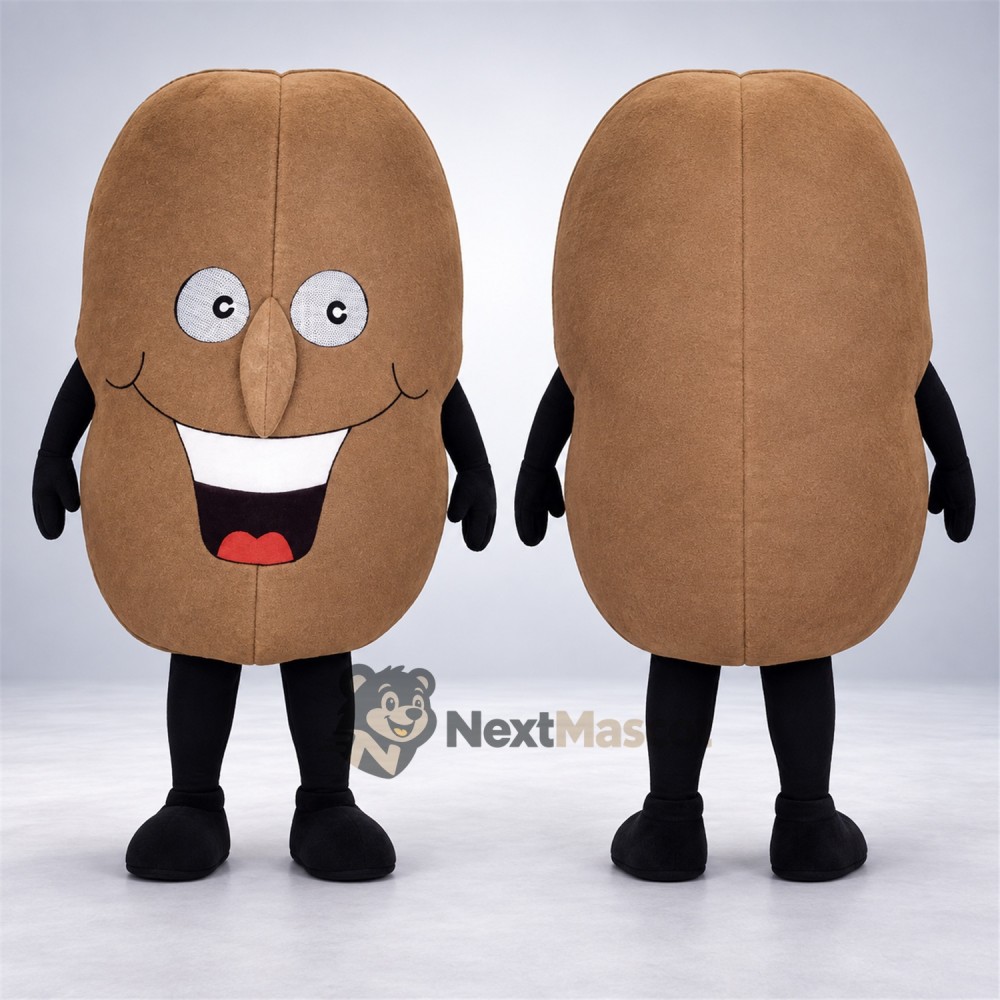 Bread Roll Mascot Costume - Big White Teeth Bread Roll Mascot Costume - Big White Teeth