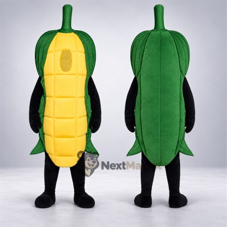 Corn Mascot Costume - Open Face for Food Festivals Corn Mascot Costume - Open Face for Food Festivals