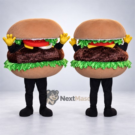Burger Mascot Costume for Food Fairs Burger Mascot Costume for Food Fairs