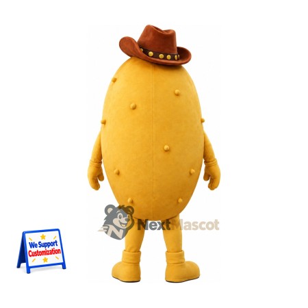 Potato Mascot Costume - Cowboy Hat Potato Mascot Costume - Cowboy Hat
