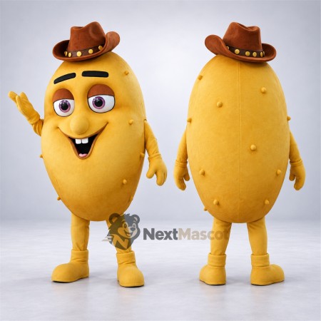Potato Mascot Costume - Cowboy Hat Potato Mascot Costume - Cowboy Hat