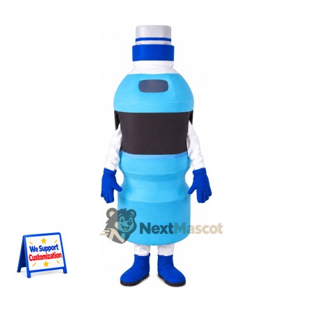 Bottle Mascot Costume - Blue