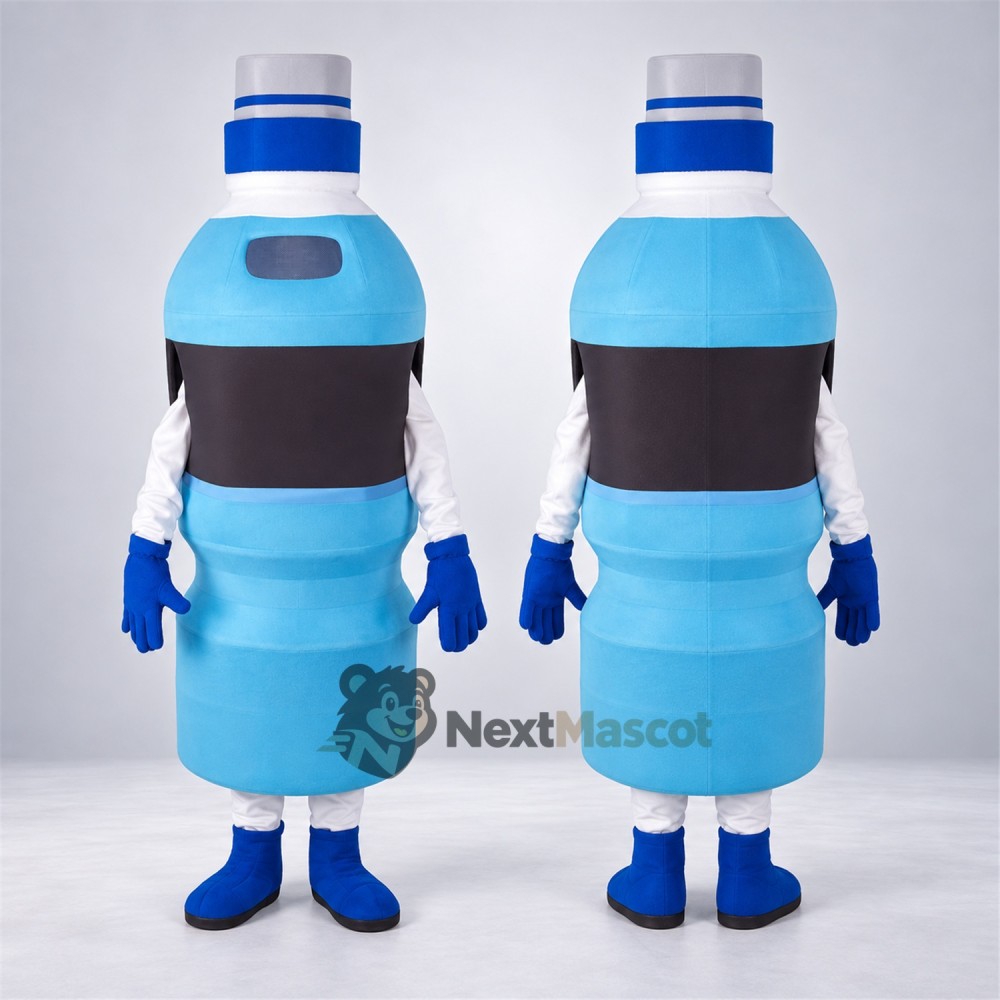 Bottle Mascot Costume - Blue