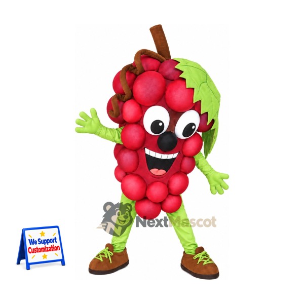Grapes Mascot Costume - Red