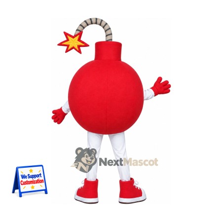 Bomb Mascot Costume - Red Bomb Mascot Costume - Red
