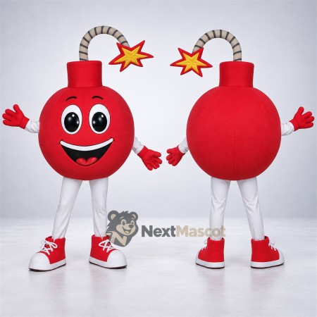 Bomb Mascot Costume - Red Bomb Mascot Costume - Red