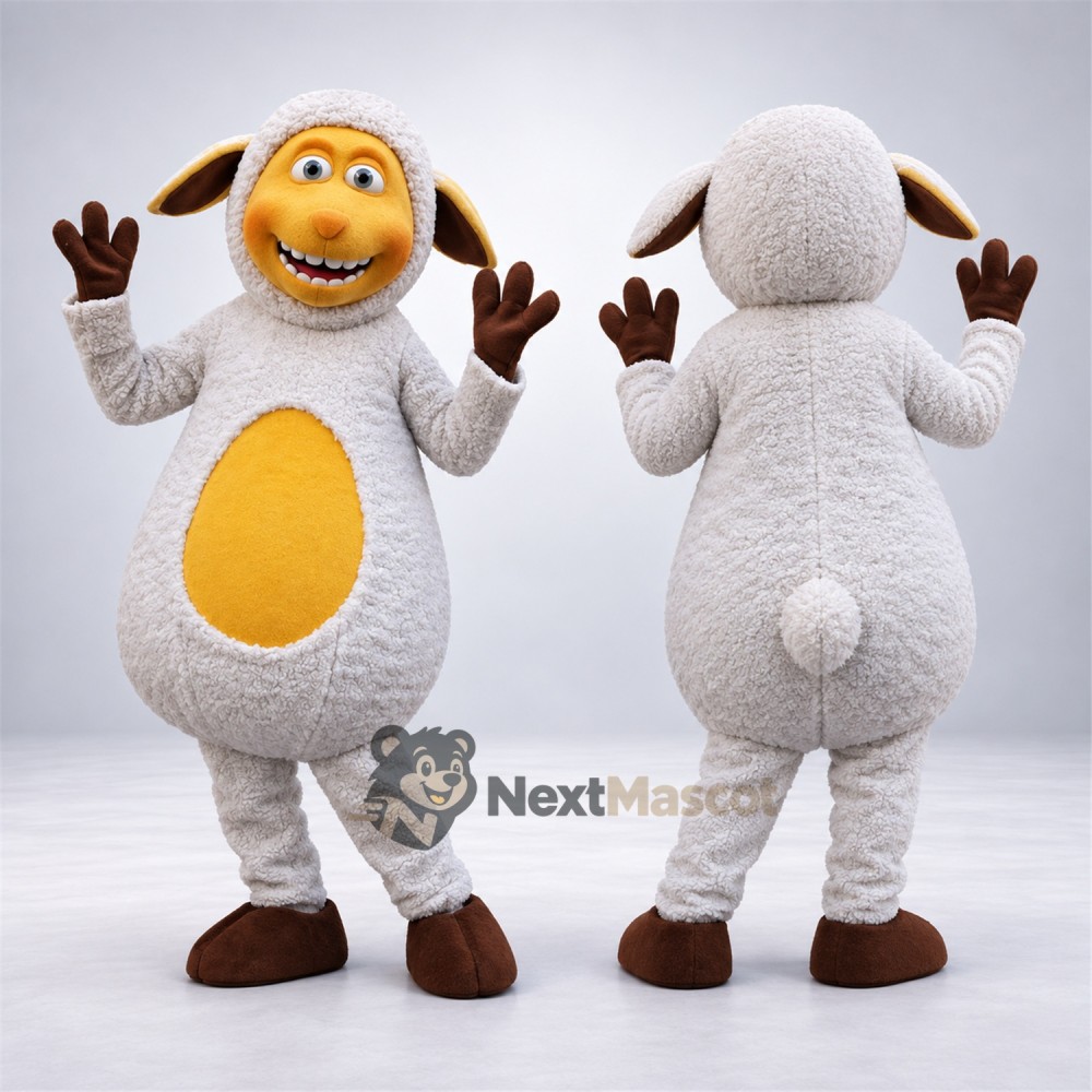 Sheep Mascot Costume - White for Festivals Sheep Mascot Costume - White for Festivals